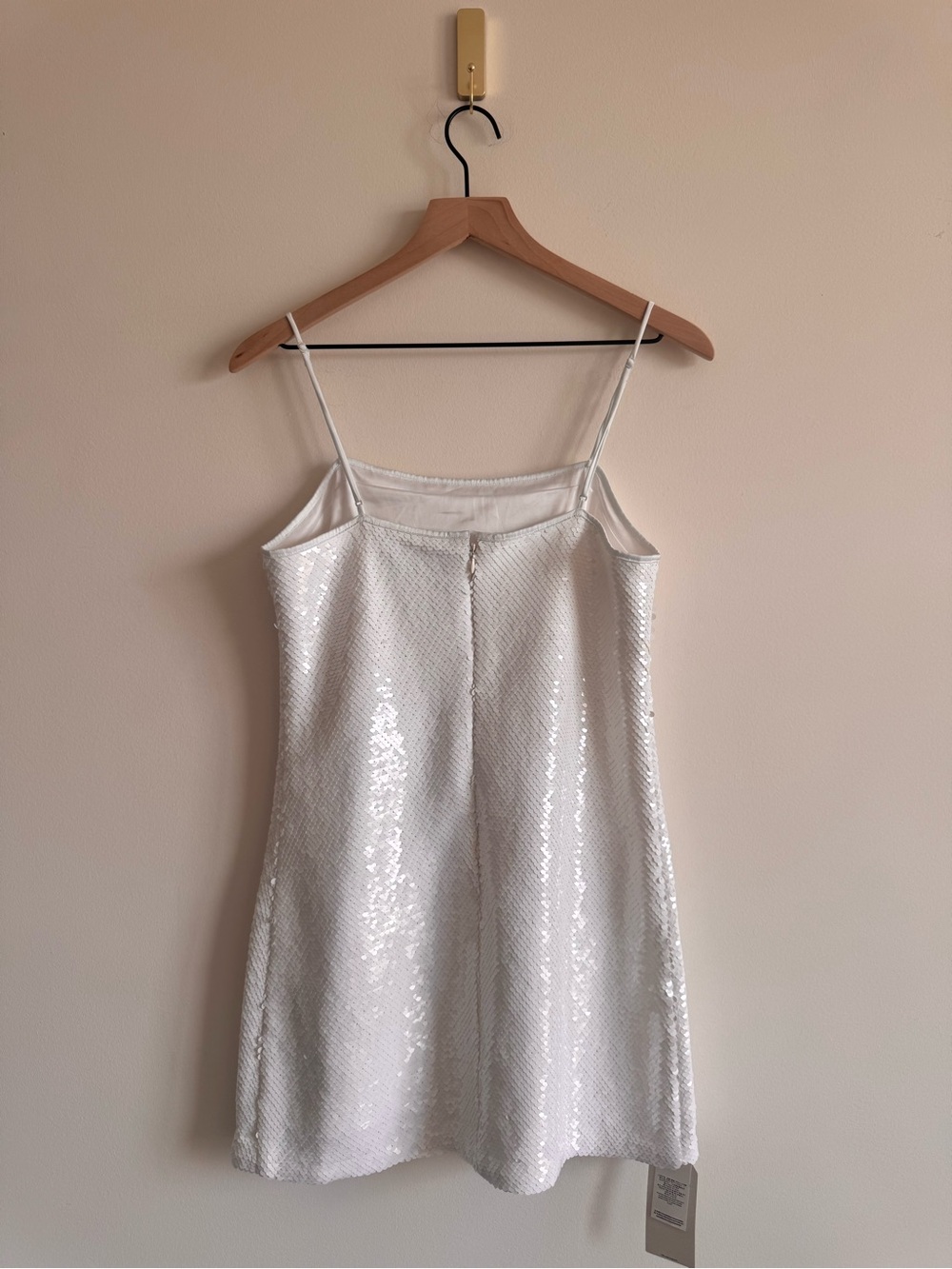 Abercrombie & Fitch | European Summer White Sequin Mini Dress ~ NWT Small - Picture 8 of 10